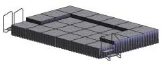 Transfold Adjustable Height Portable Stages - Image 4